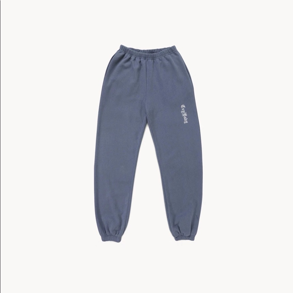 Stone Blue Old English Sweatpants - CryBaby